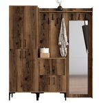Mobilă pentru antreu Trendy Berlin ABC, Nuc, 180x200x35cm (GTR001369)