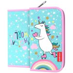 Школьный пенал Erich Krause 52119 Penar 110x205x25mm Rainbow Skate