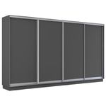 Dulap Mobildor-Lux Fox uși glisante din PAL (400x60x200H cm) Anthracite