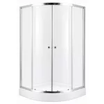 Душевая кабина MPN 28684 Cabina de dus, 1000x1000x1940mm, cada joasa, forma rotunda, sticla fumurie