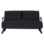 Canapea Trendy Sando Negru (2 locuri)