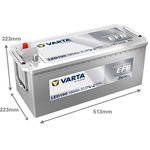 Автомобильный аккумулятор Varta 190AH 1050A(EN) клемы 3 (513x223x223) TE 077 EFB (Prof DP) (932190105K312)