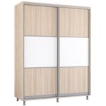 Шкаф Mobildor-Lux Aron-S 1.0m-1.8m uși glisante din PAL orizontal (170x60x240H cm) Sonoma