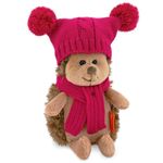 Jucărie de pluș Orange Toys Fluffy the Hedgehog in double-pompon hat 15 OS607/15