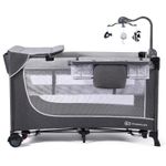 Манеж KinderKraft Leody KCLEOD00GRY00AC grey