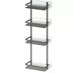 Raft de baie Teknotel ES060caf Raft 4 niveluri 20x27x76cm, metal cupru