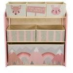 Cutie depozitare U-Grow UGMDU06-PKF Dulap de depozitare pentru jucării Pink Forest