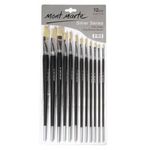 Set de creație Mont Marte BMSS0002 Set de periute Silver series 12 buc, plate