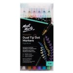 Set de creație Mont Marte MMPM0059 Set markere cu doua capete Dot Metallic, 6buc