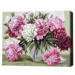 Картина по номерам BrushMe BS52209FC 40*50 сm (fără cutie) Buchet de bujori de casă