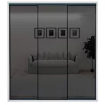 Шкаф Bayro Parma Graphite 2000x2250x600 белый, купе