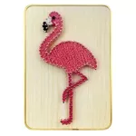 Set de creație miscellaneous DHACE28041 Set String Art 21x30 Flamingo