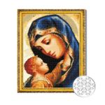 Картина по номерам Art Gallery GA80794 Mozaic cu diamante 40x50cm Madonna si pruncul