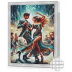 Картина по номерам Art Gallery QB206588 Mozaic cu diamante patrate 40x50cm Dans festiv