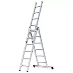 Лестница Bau Welt Multifuncţională secţionată din aluminiu 3*6 (6m)