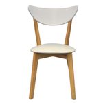 Scaun Evelin di Costacurta Cameroon White/Bella beech (PU White)
