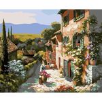 Картина по номерам Richi (06933) Mozaic cu diamante Străzi italiene din Provence 40x50