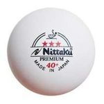 Articol de tenis misc 9263 Minge tenis de masa Nittaku Premium 3*** 550851 alb