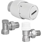 Supapă de închidere Ferro Robinet cu cap termostat + retur ZTM21