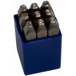 Set de unelte de mână King Tony 11509SQ05 Set ștampile cu impact, 5 mm, numere, 9 piese, tijă HRC 40