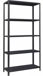 Raft de depozitare УХЛ-МАШ СК-Ч 2,0/1000х400 Стеллаж средней нагрузки 120кг (2000х1000х400мм) (5 полок) чёрный