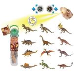 Игрушка Essa 2210-9 mini-figurine Dinozauri, cu proiector