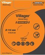 Диск отрезной Villager Алмазный диск сплошной DCBC 180 мм (60667)