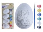 Яйца пасхальные 4шт + краски, блистер