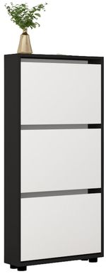 Полка для обуви Mobildor-Lux Leo Slim 50x16x125H cm Anhracite/White