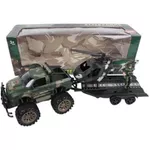 Mașină Richi R22A /21(R23A /19) (90515) trailer cu elicopter (12K)(G7)