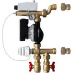 Set distribuitor HERZ Distribuitor încălzire prin pardoseală cu pompă Yonos Para