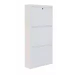 Raft pentru încălțăminte Trendy Locking 3 Piece Metal-White, 50x103x15cm
