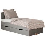 Pat pentru copii MebelStar 900 LILU 90x200 (cu sertare) Grey (MBS-1350)