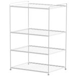 Полка для обуви Teknotel EG206 3-ярусная полка для обуви, белый металл