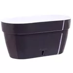 Ghiveci pentru flori Santino Jardiniera Asti 500 (12L, Antracit/Alb)