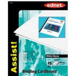 Бумага офисная Ednet E64143 Cardboard Covers, A4, 250g/m2, white, glossy (25pcs)