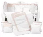 Lenjerie de pat pentru copii PernaMea Set lenjerie 8 piese Royal Roz (PM.101611/2)