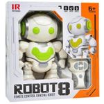 Jucărie cu telecomandă New World J608-2 Robot dansator Robot 8 cu lumina si sunet, сг е/с, 602021