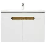 Шкаф под умывальник Bayro подвесной Etna Duo под умыв. Argo 800 белый мат