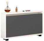 Полка для обуви Mobildor-Lux Leo Slim 50x16x47H cm White/Anthracite