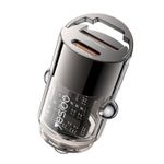 Зарядное устройство для автомобиля Yesido Y68 Dual Port 1*USB-A+1*Type-C 30W 2.4A, Black