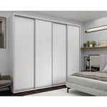 Dulap Nex Home Dulap cu uși glisante 280x60x240cm, PAL, Alb