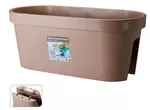 Ghiveci pentru flori ProGarden 57461 Ghiveci pentru balustrada 59x26x25cm, maro, plastic