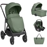 Сărucior pentru copii Kikka Boo 31001010262 Carucior 3 in 1 Chiara Army Green
