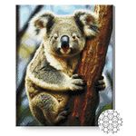 Картина по номерам Art Gallery GA87389 Mozaic cu diamante 40x50cm Koala intr-un copac