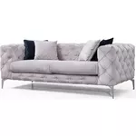 Canapea Trendy Como Gri deschis, 90x73x197cm (2 locuri)