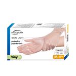 Перчатки VINYL IDEAL LIGHT, размер M, 100шт, HYGONORM, FM