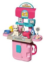 Complex de joacă pentru copii Optmarket 202016989 Ветеринарная клиника 3в1 розовая