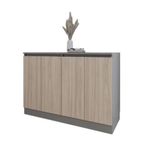 Comodă Smartex (16449) Т8 120cm Grafit+Stejar Deschis