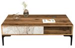 Журнальный столик Trendy Istanbul, Nuc, Marmura Alba 105x32x60cm